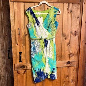 Maggy L size 6 dress tropical print